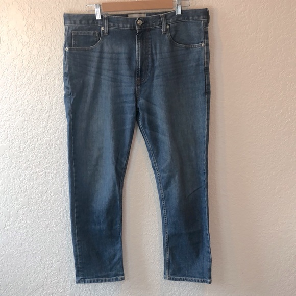 EVERLANE Original Cheeky High Rise Slim Straight Leg Ankle Denim Jeans 32 - Picture 4 of 14